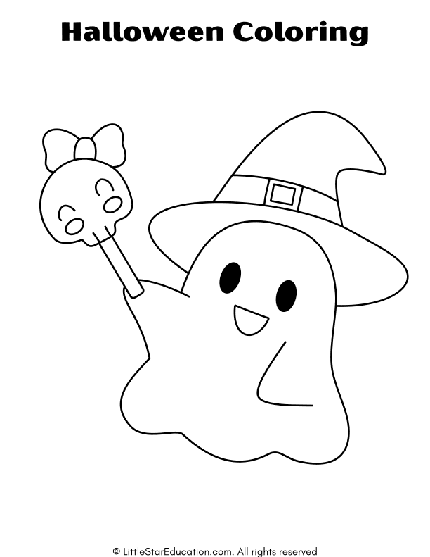 Halloween Coloring Pages for Preschool and Kindergarten Art