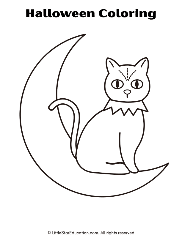 Halloween Coloring Pages for Preschool and Kindergarten Art