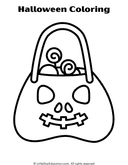 Halloween Coloring Pages for Preschool and Kindergarten Art thumbnail 2