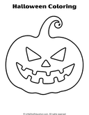 Halloween Coloring Pages for Preschool and Kindergarten Art thumbnail 3