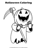Halloween Coloring Pages for Preschool and Kindergarten Art thumbnail 4