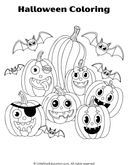 Halloween Coloring Pages for Preschool and Kindergarten Art thumbnail 5