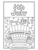 Independence Day Coloring Pages for Pre-K and Kindergarten Art thumbnail 11