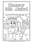 Independence Day Coloring Pages for Pre-K and Kindergarten Art thumbnail 13