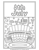 Independence Day Coloring Pages for Pre-K and Kindergarten Art thumbnail 4