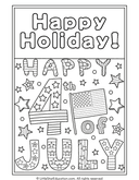 Independence Day Coloring Pages for Pre-K and Kindergarten Art thumbnail 5
