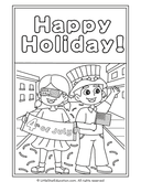 Independence Day Coloring Pages for Pre-K and Kindergarten Art thumbnail 9