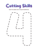 Number Cutting and Coloring Practice for Early Math Skills thumbnail 4