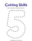 Number Cutting and Coloring Practice for Early Math Skills thumbnail 5