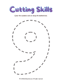 Number Cutting and Coloring Practice for Early Math Skills thumbnail 9