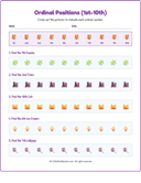 Ordinal Positions Workbook with Answers: (1st-10th) thumbnail 13