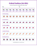 Ordinal Positions Workbook with Answers: (1st-10th) thumbnail 3