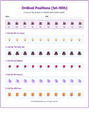 Ordinal Positions Workbook with Answers: (1st-10th) thumbnail 9