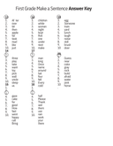 Sentence Building Word Bank Practice for Early Readers ELA thumbnail 42