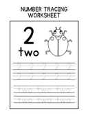 0 to 10 Number Tracing for Practice Handwriting thumbnail 2