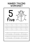 0 to 10 Number Tracing for Practice Handwriting thumbnail 5