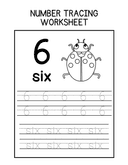 0 to 10 Number Tracing for Practice Handwriting thumbnail 6
