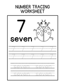 0 to 10 Number Tracing for Practice Handwriting thumbnail 7