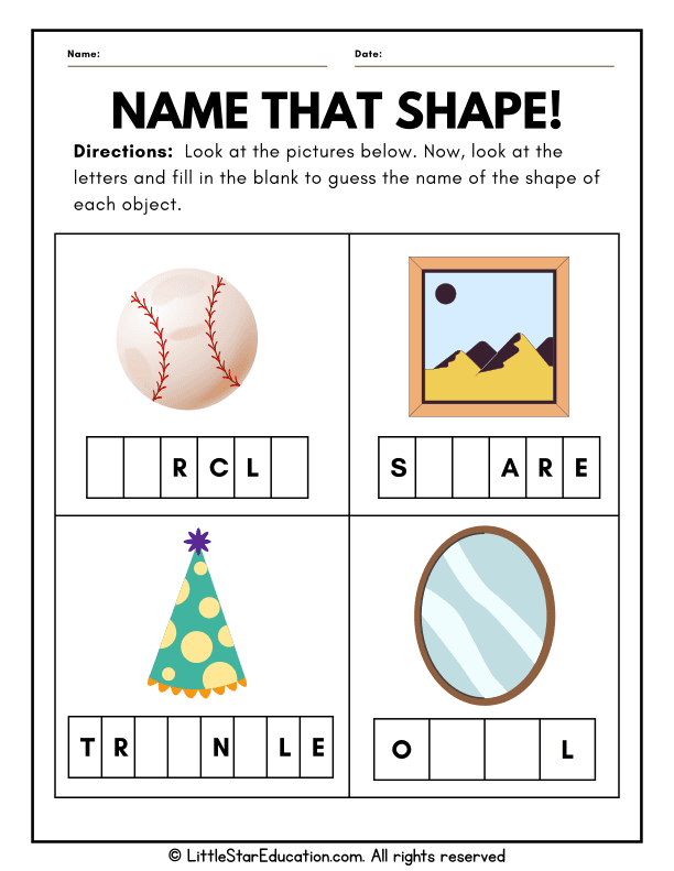 2D and 3D Shape Identification for Early Elementary Math