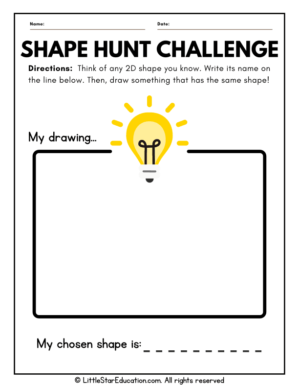 2D and 3D Shapes Identification Challenge for Grade 1 Math