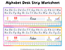 Alphabet Desk Strip and Name Tracing Worksheet thumbnail 1