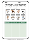 Animal Classification Worksheets for Primary Science thumbnail 1