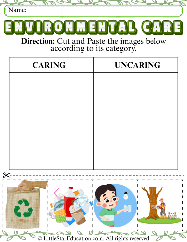 Caring vs. Uncaring Sorting for Early Social-Emotional Skills