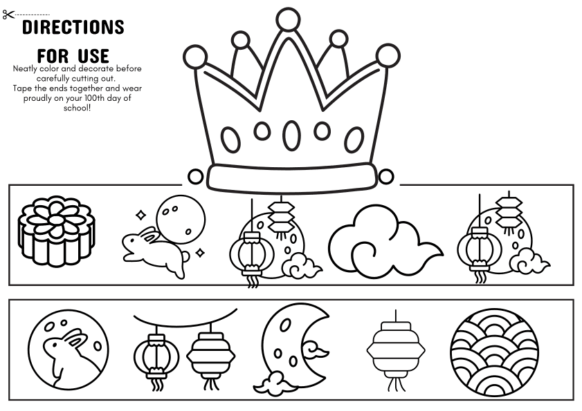 Chinese: Mid-autumn Fesitival Art Craft Crown