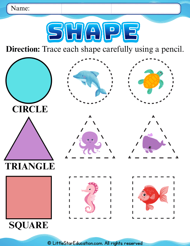 Circle Shape Tracing and Drawing Practice for Preschool Kids
