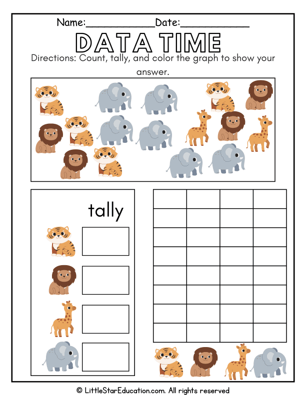 Counting, Tally Marks, and Graph Coloring for Early Math Skills