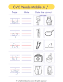Cvc Words Middle I Writing Activity Worksheet thumbnail 2