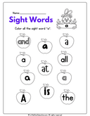 Early Sight Words Practice: Mastering "a" for Preschool & Kindergarten thumbnail 2