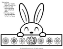 Easter Bunny Crown Printable Craft Worksheet thumbnail 1