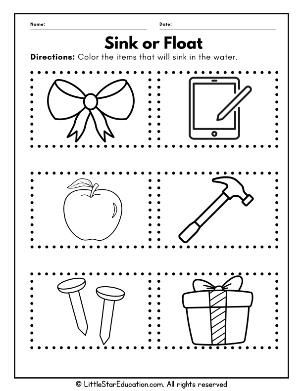 Easy Sink or Float Experiment for Home or Classroom