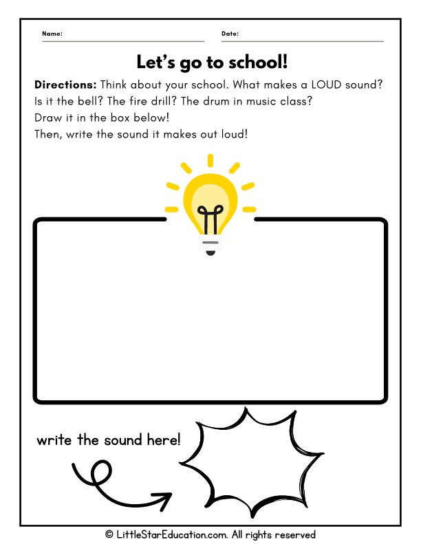 Exploring Loud School Sounds: Five Senses Science for Preschool