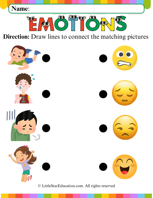 Fine Motor Skills Matching Lines for Early Childhood Health