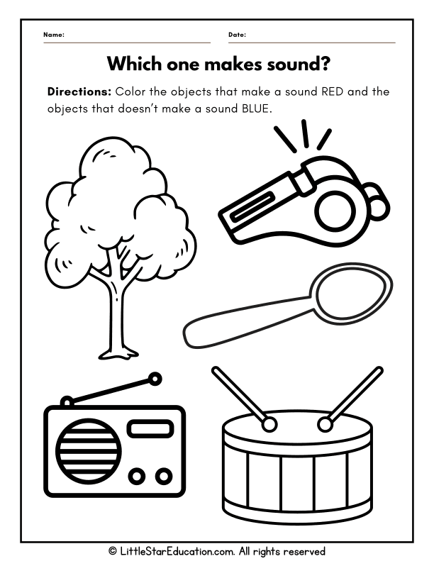 Five Senses Sound Recognition for Preschool and Kindergarten Science