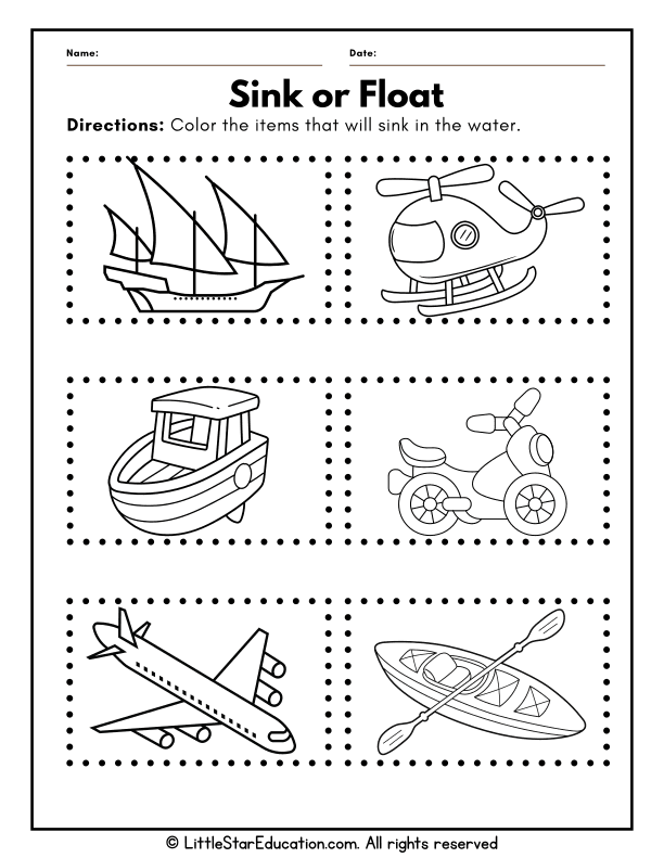 Fun Water Experiment: Sink or Float for Kindergarten