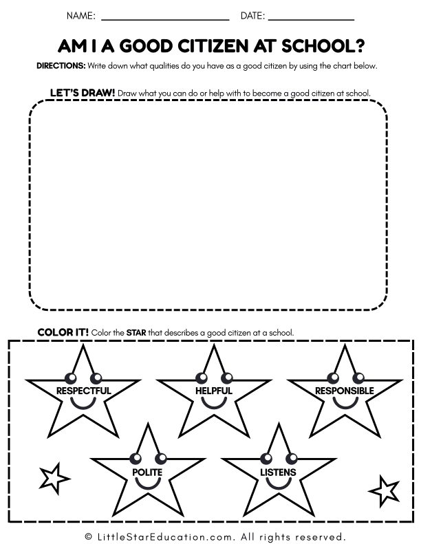 Good Citizenship Skills for Preschool and Kindergarten Social Studies
