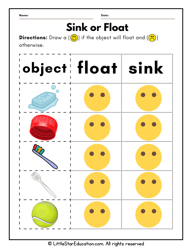 Hands-On Sink or Float Science for Early Learners