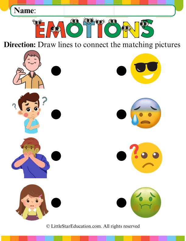 Healthy Habits Picture Matching Game for Preschool and Kindergarten