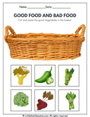 Healthy vs Unhealthy Foods Sorting for Preschool and Kindergarten Health thumbnail 2