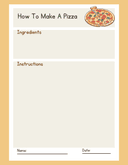 How to Make Food Procedural Writing Worksheet thumbnail 2