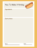 How to Make Food Procedural Writing Worksheet thumbnail 3