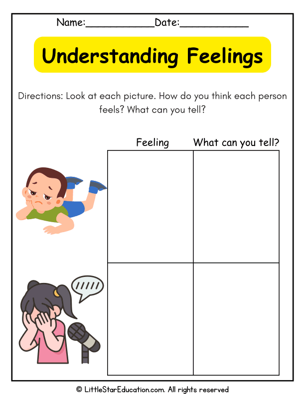 Identifying Emotions and Feelings for Preschool and Kindergarten SEL