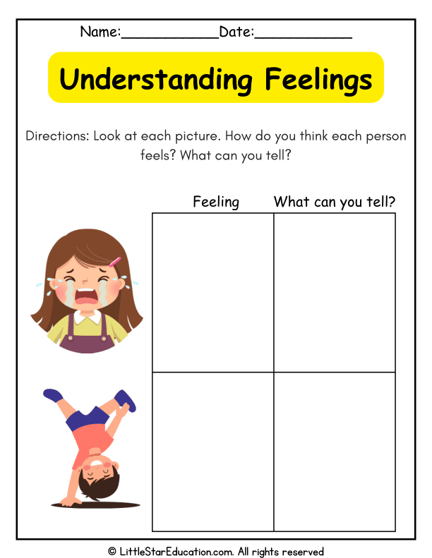 Identifying Emotions and Understanding Feelings for Early Learners