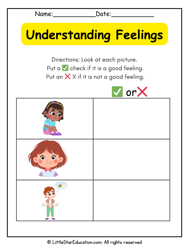 Identifying Feelings for Preschool Social-Emotional Skills