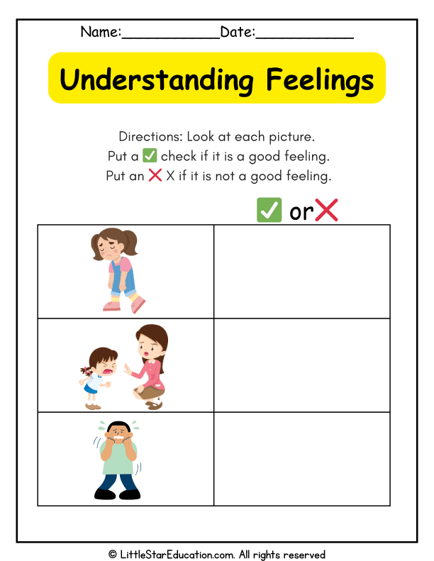 Identifying Good and Bad Feelings for Early Learners SEL