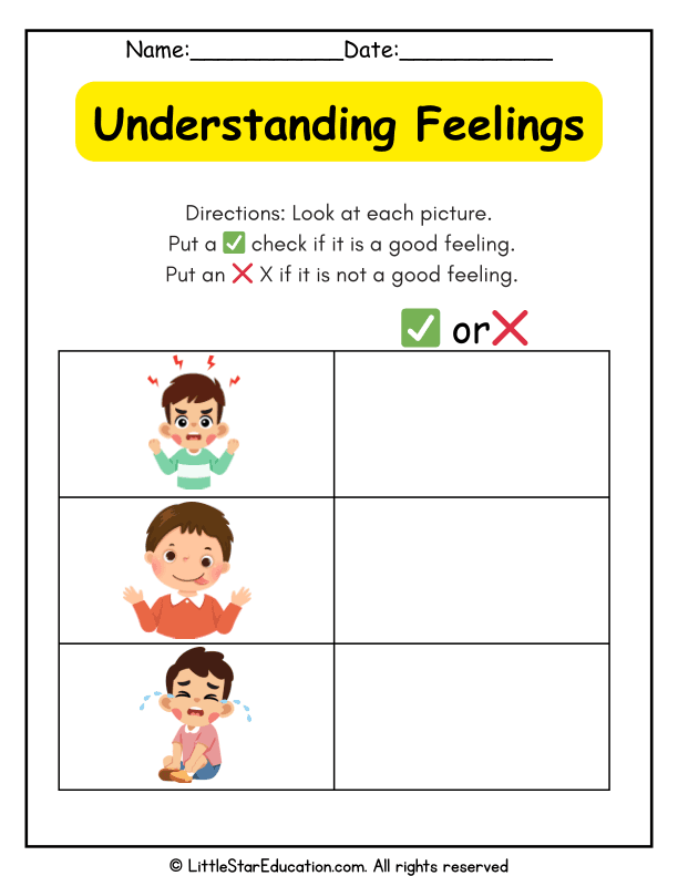 Identifying Good and Bad Feelings for Preschool Social-Emotional Learning