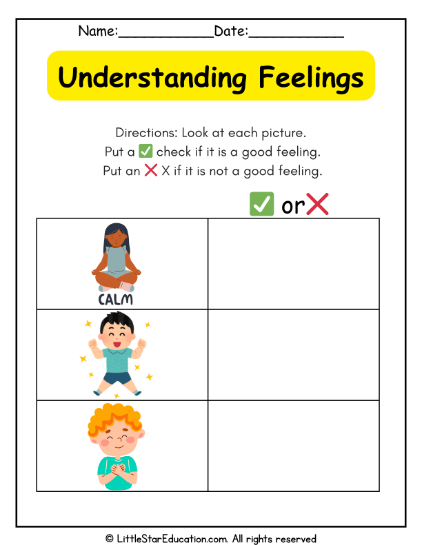 Identifying Happy and Unhappy Feelings for Pre-K Social-Emotional Learning
